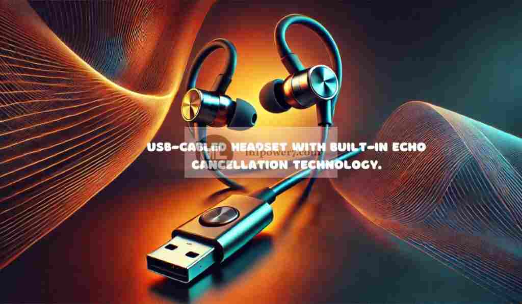 usb-cabled headset with built-in echo cancellation technology.​